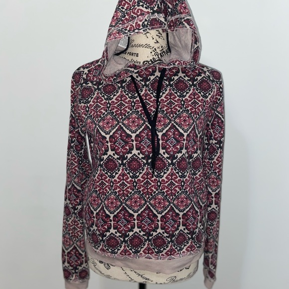 Aèropostale Long Sleeve Boho Pullover Drawstring Hoodie - Picture 5 of 13